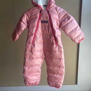 Patagonia Baby Pink Snow Suit/Puffer Coat Size 0-3M
